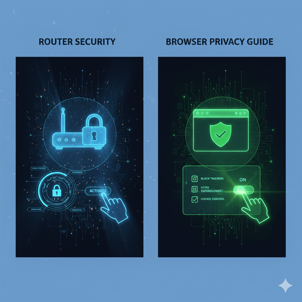 공유기 비밀번호 설정 및 웹브라우저 보안강화