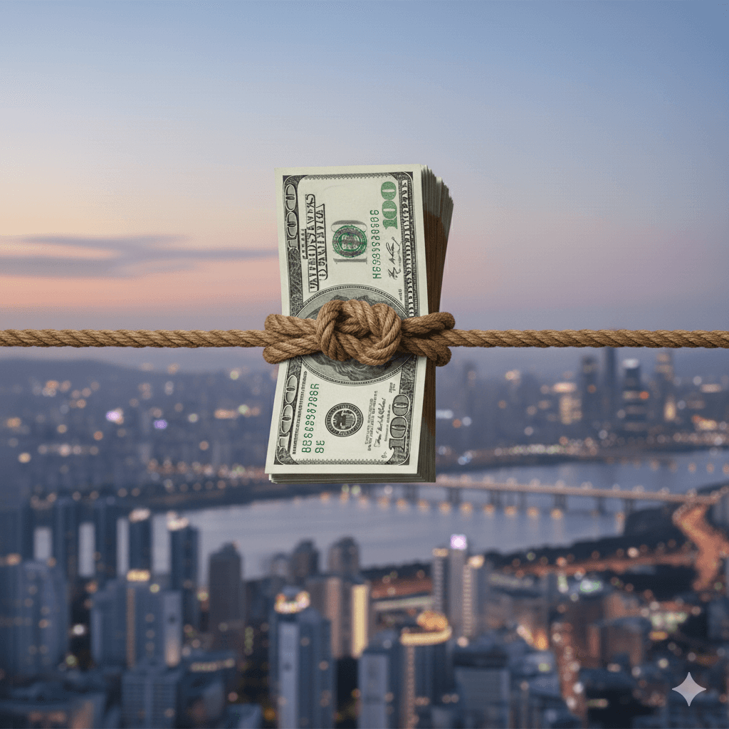 부동산 규제와 LTV40%제한을 표현한 사진